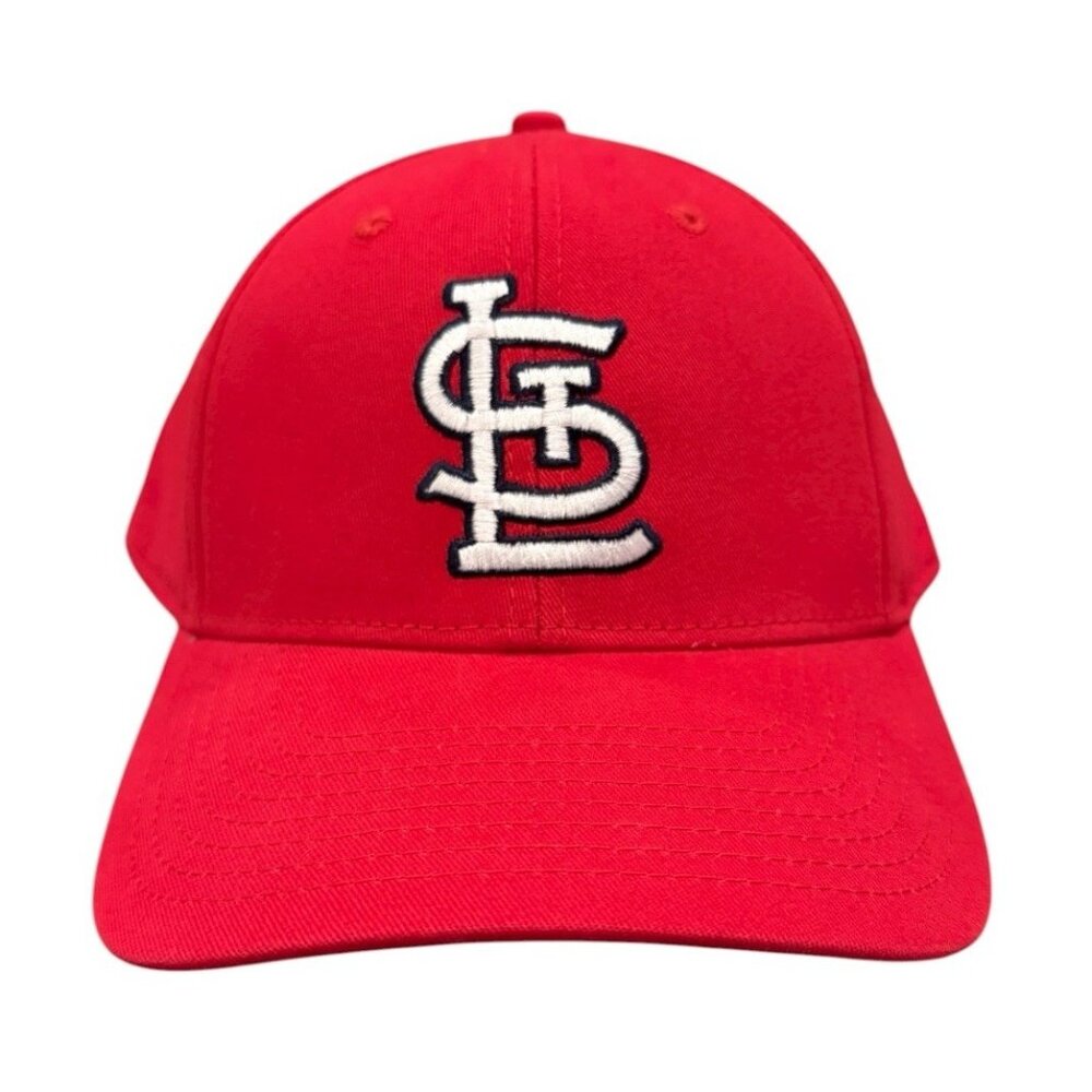 St. Louis Cardinals Red Adult One Size Adjustable Hat Baseball Cap OSFA *3G